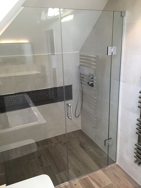 Loft Sloping Ceiling Showers Glass360 Specialist And