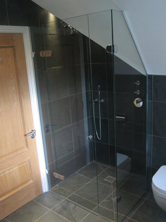 Loft & Sloping Ceiling Showers - Glass360 - Specialist and Bespoke Glass