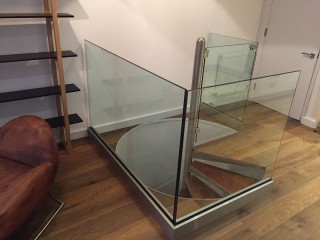 Bespoke Glass Stair Balustrade London