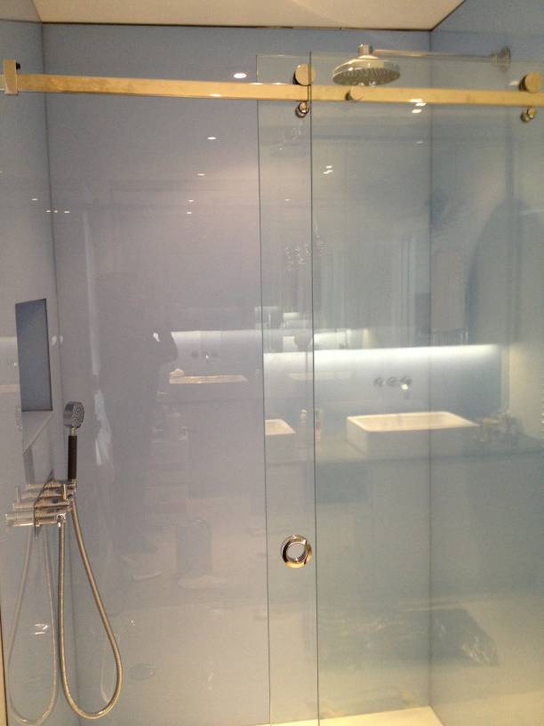 Sliding Showers Doors Glass360, Brass Sliding Shower Doors