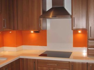 Tangerine splashback