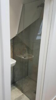 multi angle glass shower screen